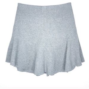 Madewell Raw Edge Wool Skirt